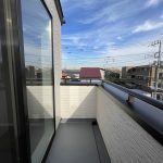 空が広々と見えるバルコニーです。